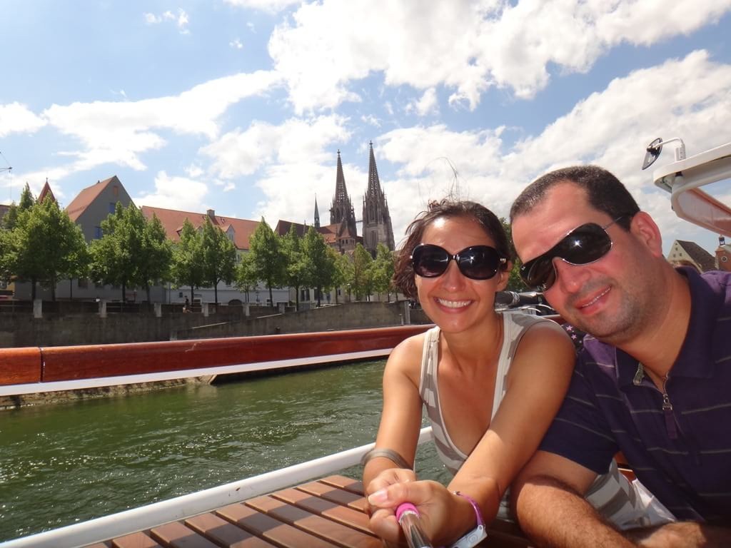 Passeio de barco no Danúbio em Regensburg