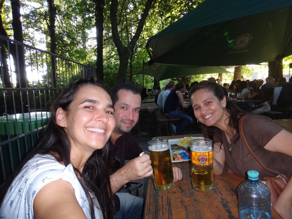 Biergarten da Paulaner em Munique