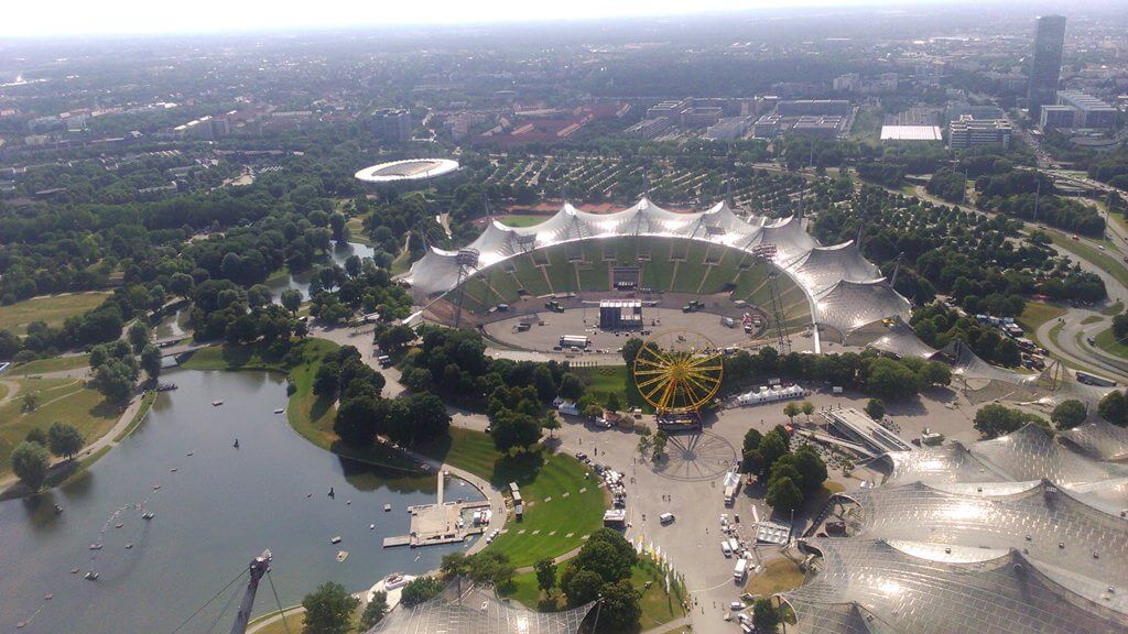 Vista da Olympiaturm Munique
