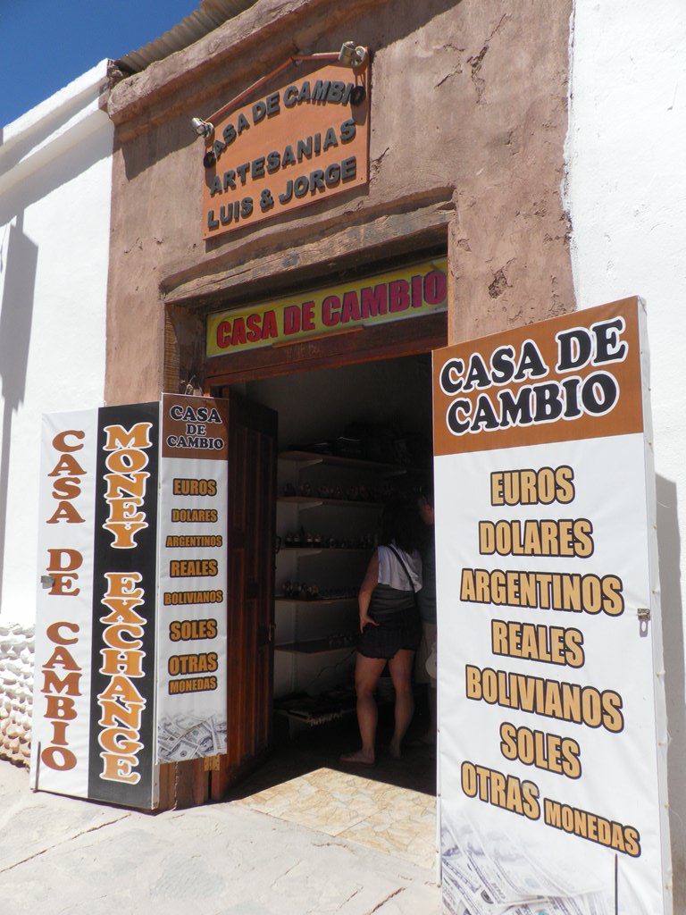 Onde trocar dinheiro no Atacama