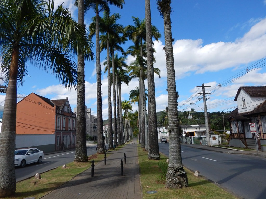 Rua das Palmeiras ou Alameda Duque de Caxias em Blumenau