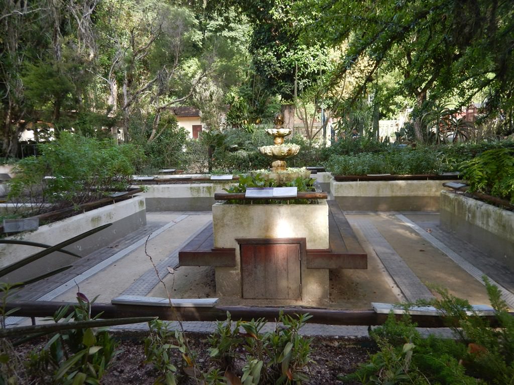 Jardim sensorial no Jardim Botânico