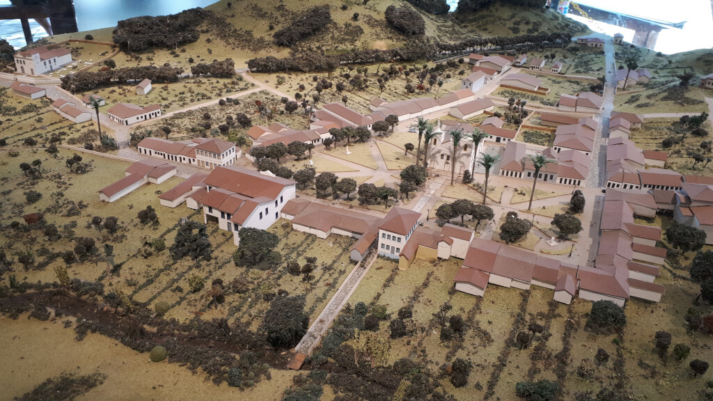 Maquete do Centro de Memória do Parque Arqueológico e Ambiental de São João Marcos