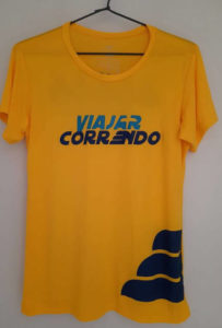 camiseta de corrida masculina