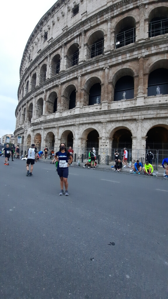 Coliseu na Maratona de Roma
