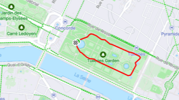 Onde correr em Paris Jardin des Tuileries Parte interna