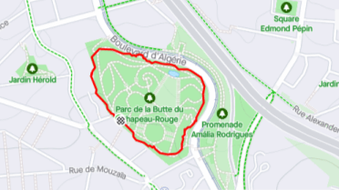 Onde correr em Paris Parc de la Butte du Chapeau Rouge