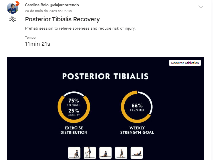 Recover Athletics Strava