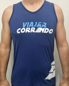 Regata de Corrida Masculina Azul Frente