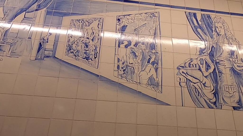 Estação Marques de Pombal Arte no Metrô de Lisboa