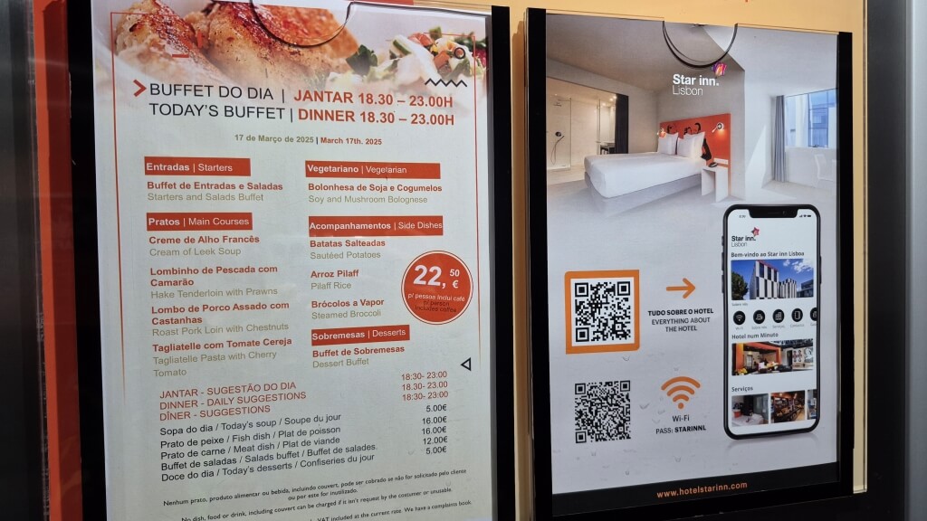 Restaurante Hotel Star inn Aeroporto Lisboa