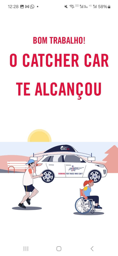 Catcher Car Wings for Life World Run 2025