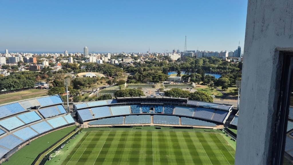 Vista da torre panorâmica do Estádio Centenário de Montevidéu