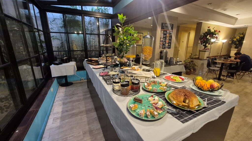 Café da manhã Hotel Europa Montevidéu
