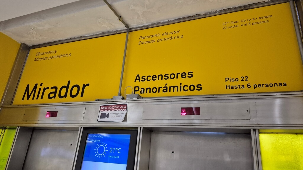 Elevadores do Mirante da Intendencia de Montevideo